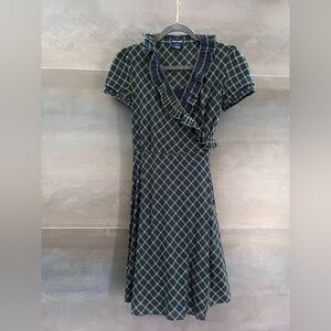 [NWOT] RALPH LAUREN 100% Cotton Plaid Wrap Dress
